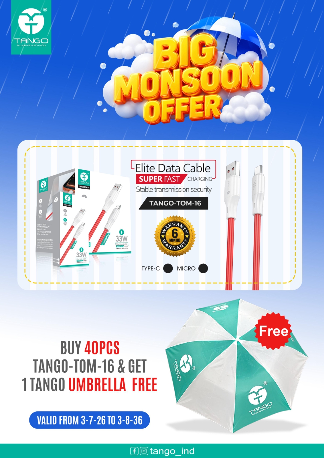 Tango UMBRELLA 🏖️ offer 